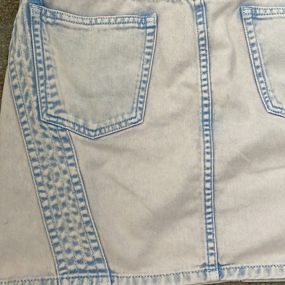 Iro Paris Jaliska Denim Mini Skirt Blue Size FR38 /US 6 - Picture 12 of 14
